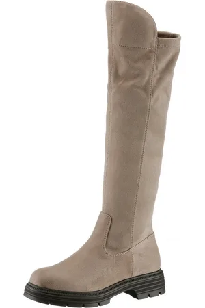 Tamaris Overkneestiefel, Blockabsatz, Langschaftstiefel, Overkneestiefel, vegane Verarbeitung