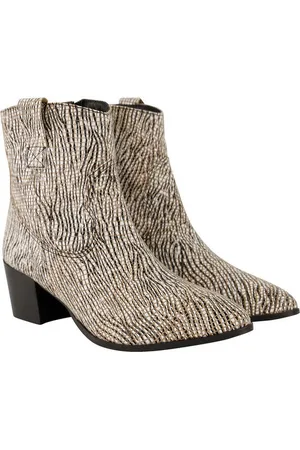 Ulla Popken Leder-Stiefeletten Schlangenlederoptik Weite H Stiefel - Verkäufer: Popken Fashion Group