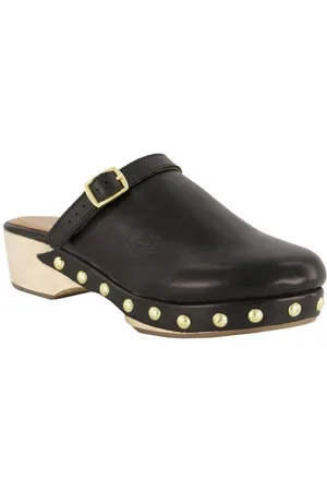 Ulla Popken Clogs Holzsohle Nieten Blockabsatz Pumps - Verkäufer: Popken Fashion Group