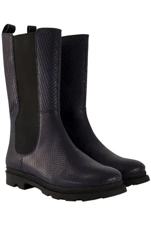 Ulla Popken Leder-Stiefeletten Schlangenprägung Zipper Weite H Stiefel - Verkäufer: Popken Fashion Group