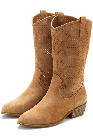 Lascana Westernstiefel Sommer Boots, Ankle Stiefelette, Schlupfstiefel, Cowboy-Look, Cut-Outs
