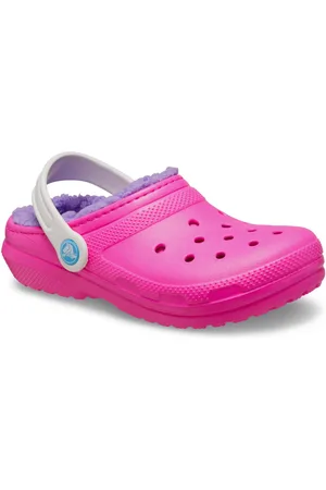 Crocs Classic Lined Clog K Hausschuh, Winterschuh, Pantoffel, Hausschuh mit schwenkbarem Fersenriemen