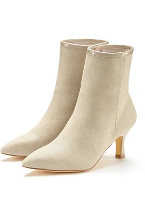 Lascana Stiefelette High-Heel Ankle Stiefel in Denim-Optik VEGAN