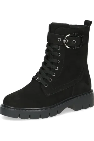Caprice Schnürboots, Blockabsatz, Schnürstiefelette mit praktischem Wechselfußbett