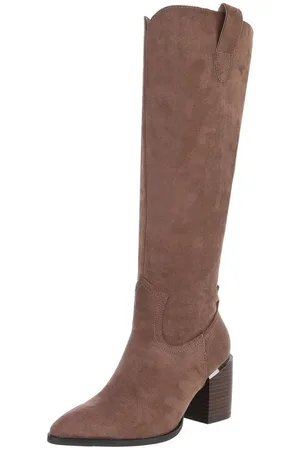 Ital-Design Damen Cowboyboots Western Westernstiefel (88577571) Blockabsatz Stiefel in Hellbraun - Verkäufer: