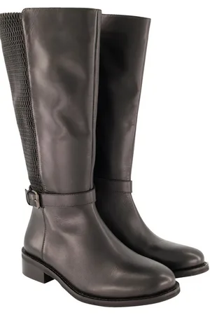 Ulla Popken Lederstiefel XXL-Schaft Elastikeinsatz Weite H Stiefel - Verkäufer: Popken Fashion Group