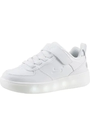 Skechers Blinkschuh SPORT COURT 92- SHOW MADDOX Sneaker, Schnürschuh mit Blinkfunktion, Größenschablone zum Download