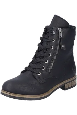 Rieker Schnürstiefelette, Schnürboots, Blockabsatz, in klassischer Form