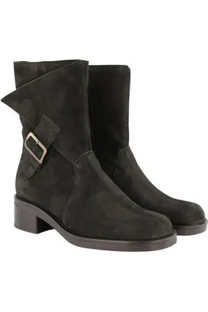 Ulla Popken Leder-Boots Veloursleder Zipper Wechselfußbett Stiefel - Verkäufer: Popken Fashion Group