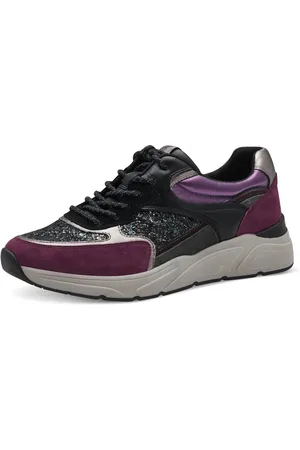 Tamaris Keilsneaker, Schnürschuh, Halbschuh, Freizeitschuh, farbenfrohe Kontrastbesätze