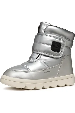 Geox J WILLABOOM GIRL B A Winterboots Klettstiefel, Babystiefel Snowboots mit Plateausohle