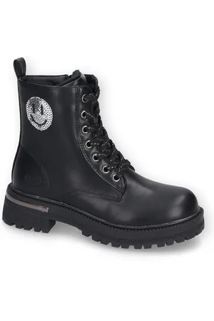 Dockers Schnürstiefel Chunky Stiefel, Biker Boots Plateauboots mit Blockabsatz