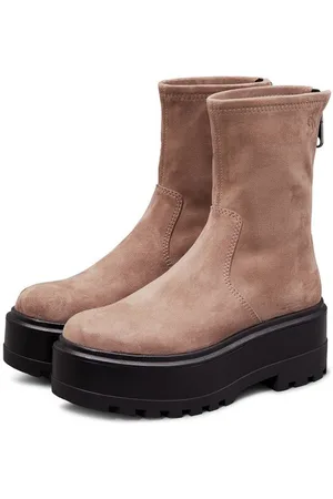 Calvin Klein FLATFORM ZIP MG SS Stiefelette Plateau, Herbstmode, Boots, mit praktischem Fersenreißverschluss