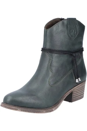 Rieker Westernstiefelette, Cowboyboots, Stiefelette, Blockabsatz, in spitz zulaufender Form