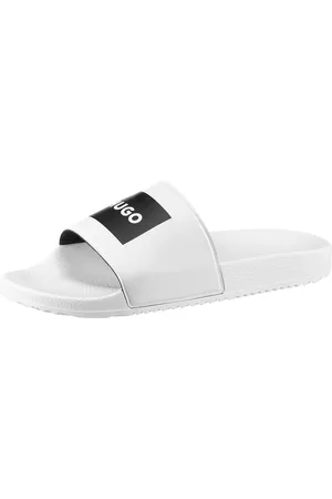 HUGO BOSS Timein Badepantolette, Poolslides, Schlappen, Sommerschuh, Strandschuh mit Logo
