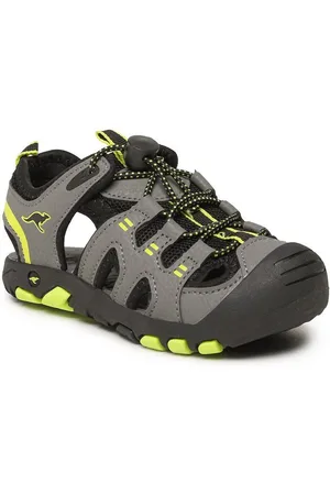 KangaROOS Sandalen K-Trek Jam 10046 000 2221 M Steel Gray/Limetta Sandale - Verkäufer: Modivo_de