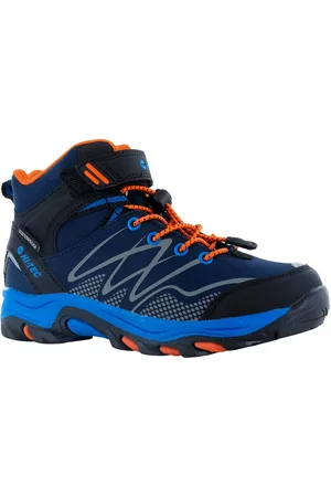 Hi-Tec Blackout Mid Wp Jr Outdoorschuh Klett-/Schnürkombination, wasserdicht