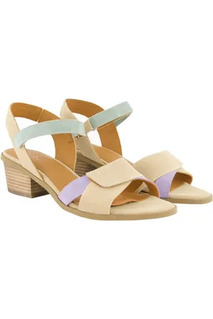 Ulla Popken Leder-Sandalen Klettriemen mehrfarbig Weite H Sandalette - Verkäufer: Popken Fashion Group
