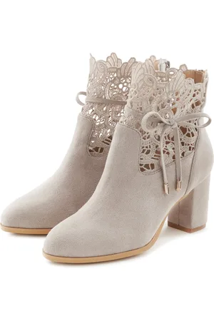 Lascana High-Heel-Stiefelette mit modischer Spitze und bequemen Blockabsatz, Ankle Boot, Stiefel