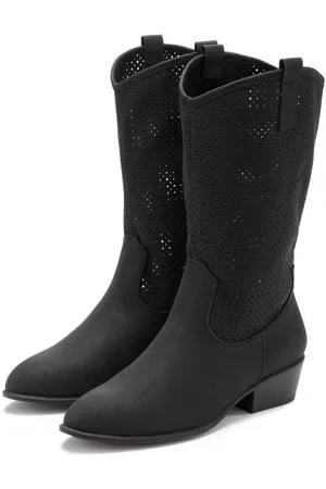 Lascana Westernstiefel Sommer Boots, Ankle Stiefelette, Schlupfstiefel, Cowboy-Look, Cut-Outs