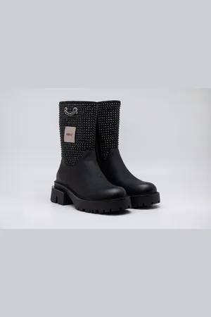 Replay BRIGHT Stiefel Bikerboots, Plateaustiefel mit trendigen Metallic-Details