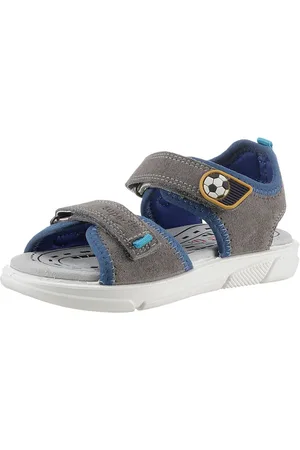 Superfit PIXIE WMS: mittel Sandale, Sommerschuh, Klettschuh, Outdoorschuh, mit süßem Fußballprint
