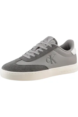 Calvin Klein CLASSIC CUPLOW LACEUP LTH FAD Sneaker, Basket-Sneaker, Schnürschuh, Freizeitschuh mit weichem Schaftrand