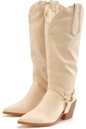 Lascana Stiefelette Cowboy Stiefel,Slouchy Boots mit abnehmbarem Schaft,Boots VEGAN