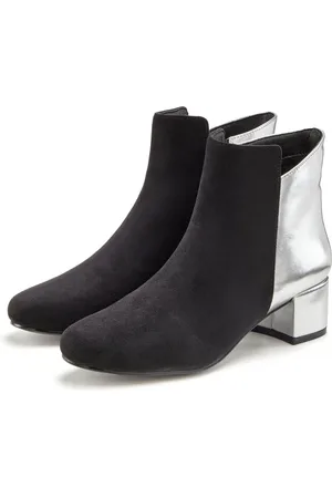 Lascana Stiefelette mit komfortablem Blockabsatz, Stiefel, Boots VEGAN