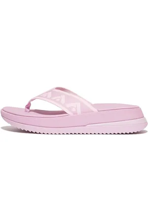 FitFlop SURFF WEBBING TOE Zehentrenner, Keilabsatz, Sommerschuh, Schlappen mit Microwobbleboard