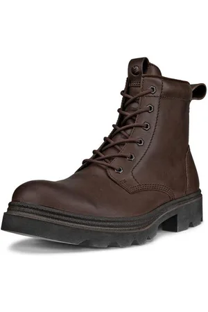 Ecco GRAINER M Schnürboots, Stiefelette, Workerboots, Winterboots, mit zwei Anziehlaschen