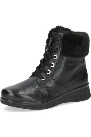 Caprice Winterboots, Keilabsatz, Schnürboots, Schnürstiefelette in Weite H (sehr weit)