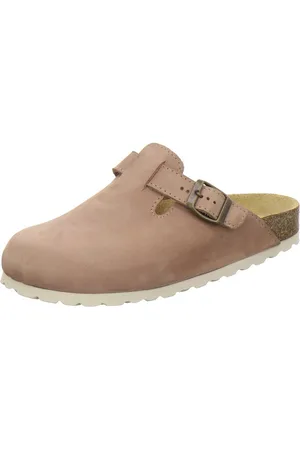 Afs 290036 Clogs Pantolette für Damen aus Leder mit Fußbett, Hausschuhe Made in Germany - Verkäufer: