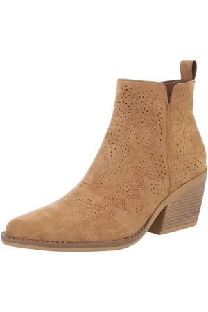 Ital-Design Damen Cowboyboots Western Westernstiefelette (88577285) Blockabsatz Stiefeletten in Camel - Verkäufer: