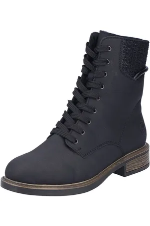 Rieker Winterstiefelette, Schnürboots, Schnürstiefelette, Blockabsatz, mit Warmfutter
