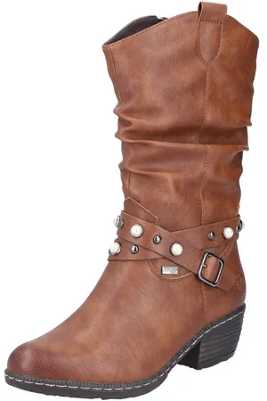 Rieker Westernstiefel, Cowboystiefel, Blockabsatz, mit wasserabweisender TEX-Membran