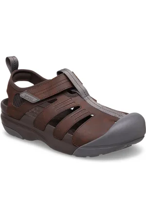 Crocs Yukon Fisherman Sandale Halbschuh, Slipper, Trekkingschuh mit praktischem Klettverschluss