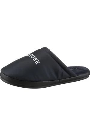 Tommy Hilfiger NYLON HILFIGER HOUSE SHOE Pantoffel, Casualmode, Hausschuh, Schlappen, Schlupfschuh mit Logoschriftzug
