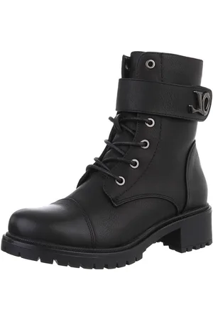 Ital-Design Damen Schnürschuhe Freizeit Schnürstiefelette (88577619) Blockabsatz Stiefeletten in - Verkäufer: