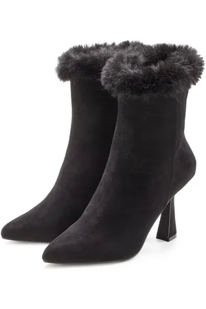 Lascana Ankleboots mit Reißverschluss, High-Heel-Stiefelette Spule Absatzschuh