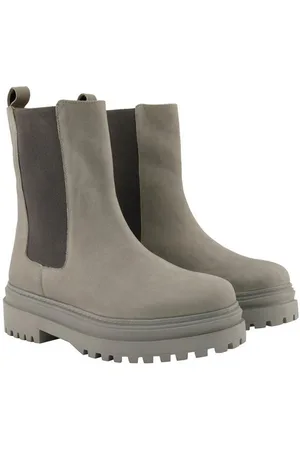 Ulla Popken Stiefelette Elastikeinsatz Nubukleder Weite H Stiefel - Verkäufer: Popken Fashion Group