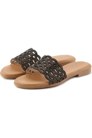 Lascana Pantolette Mule, Sandale, offener Schuh aus Leder mit kleinen Cut-Outs