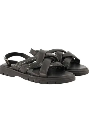 Ulla Popken Leder-Sandaletten Metallic-Optik Weite H Sandalette - Verkäufer: Popken Fashion Group