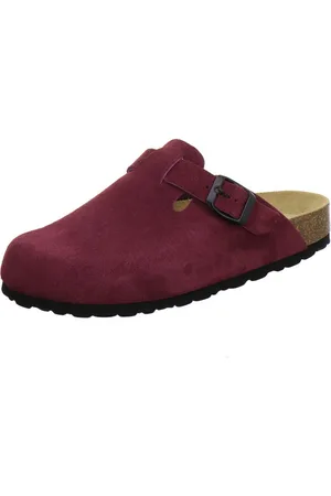 Afs 290037 Clogs Pantolette für Damen aus Leder mit Fußbett, Hausschuhe Made in Germany - Verkäufer:
