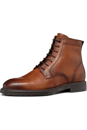Geox U TIBERIO D Schnürboots Business Schuh, Festtagsschuh mit feinem Blockabsatz