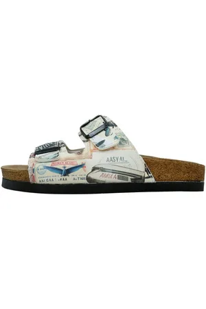 Dogo Damen Stella Aeroplanes Vegan Damen Sandalen/ Sandaletten / Pantolette Vegan
