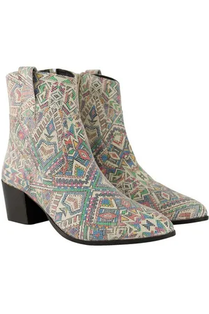 Ulla Popken Leder-Stiefeletten Schlangenlederoptik Weite H Stiefel - Verkäufer: Popken Fashion Group