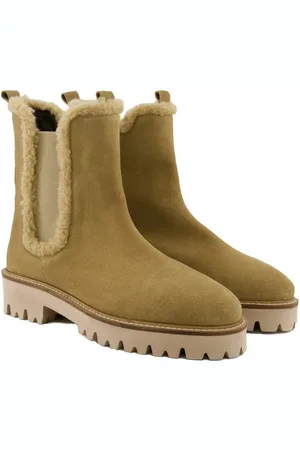 Ulla Popken Chelseaboots Teddyfell-Besatz Fleecefutter Weite H Stiefel - Verkäufer: Popken Fashion Group