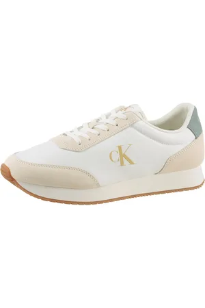 Calvin Klein RETRO RUNNER ICONIC SNK Plateausneaker, Freizeitschuh, Schnürschuh, Halbschuh mit seitlichem CK-Logo