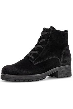 Gabor Genua Schnürstiefelette, Blockabsatz, Schnürboots, Komfortschuh in Schuhweite G (weit)